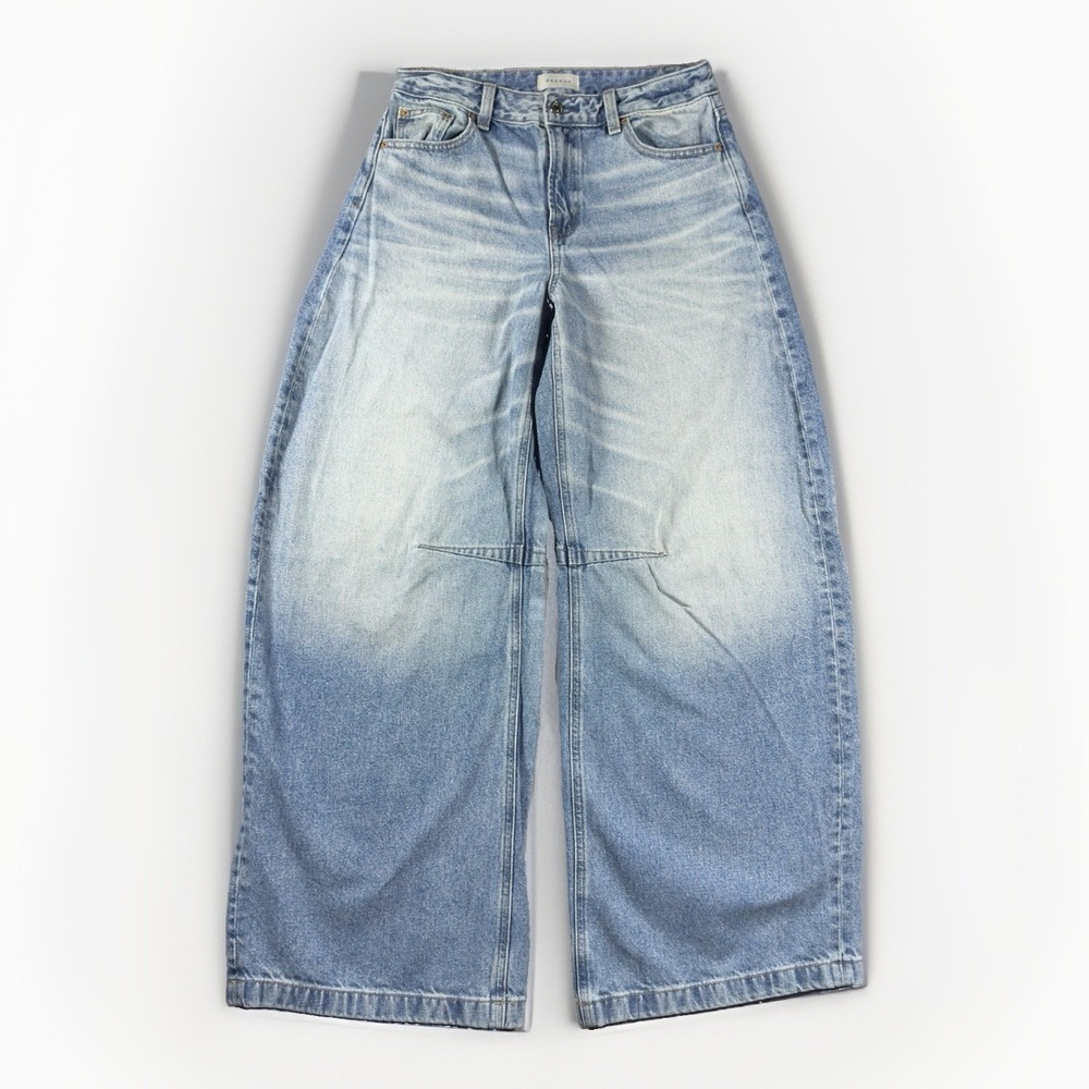 PacSun Remi Baggy Barrel Jeans Women's 27 R Mid Rise Light Blue 100% Cotton